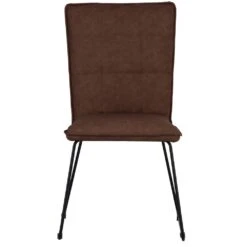 Industrial Brown Panel Back Chair -Furniture Sale Shop ch17 br8