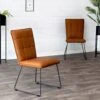 Industrial Tan Panel Back Chair -Furniture Sale Shop ch17 tanlifestylenew
