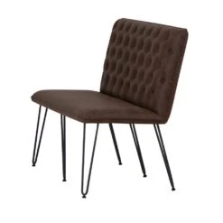 Industrial Brown 140cm Studded Back Bench -Furniture Sale Shop ch19 br 4