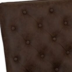Industrial Brown 140cm Studded Back Bench -Furniture Sale Shop ch19 br 5