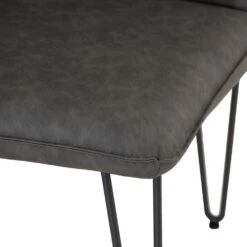 Industrial Grey Studded Back Corner Bench 21 Industrial Grey Studded Back Corner Bench -Furniture Sale Shop ch21 gr 11