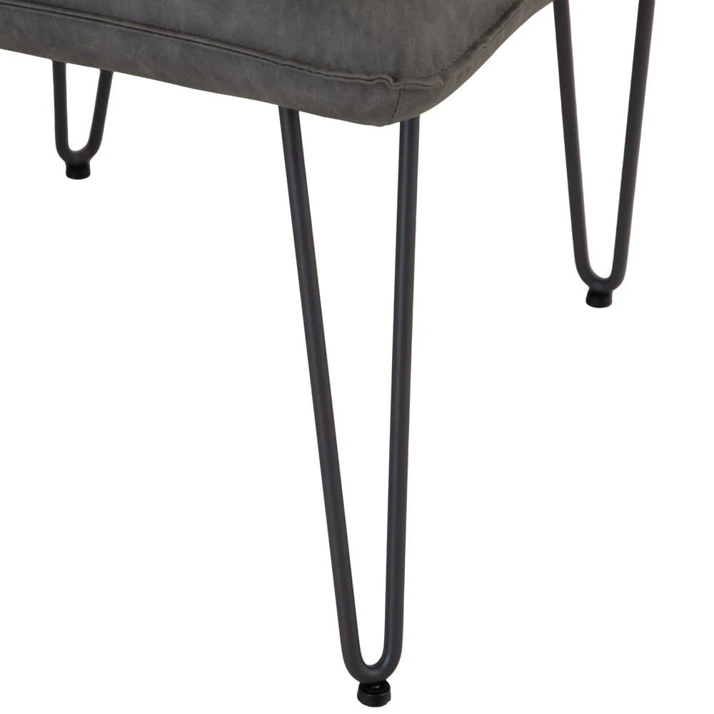 Industrial Grey Studded Back Corner Bench 14 Industrial Grey Studded Back Corner Bench - Image 12