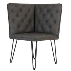 Industrial Grey Studded Back Corner Bench 31 Industrial Grey Studded Back Corner Bench -Furniture Sale Shop ch21 gr 13