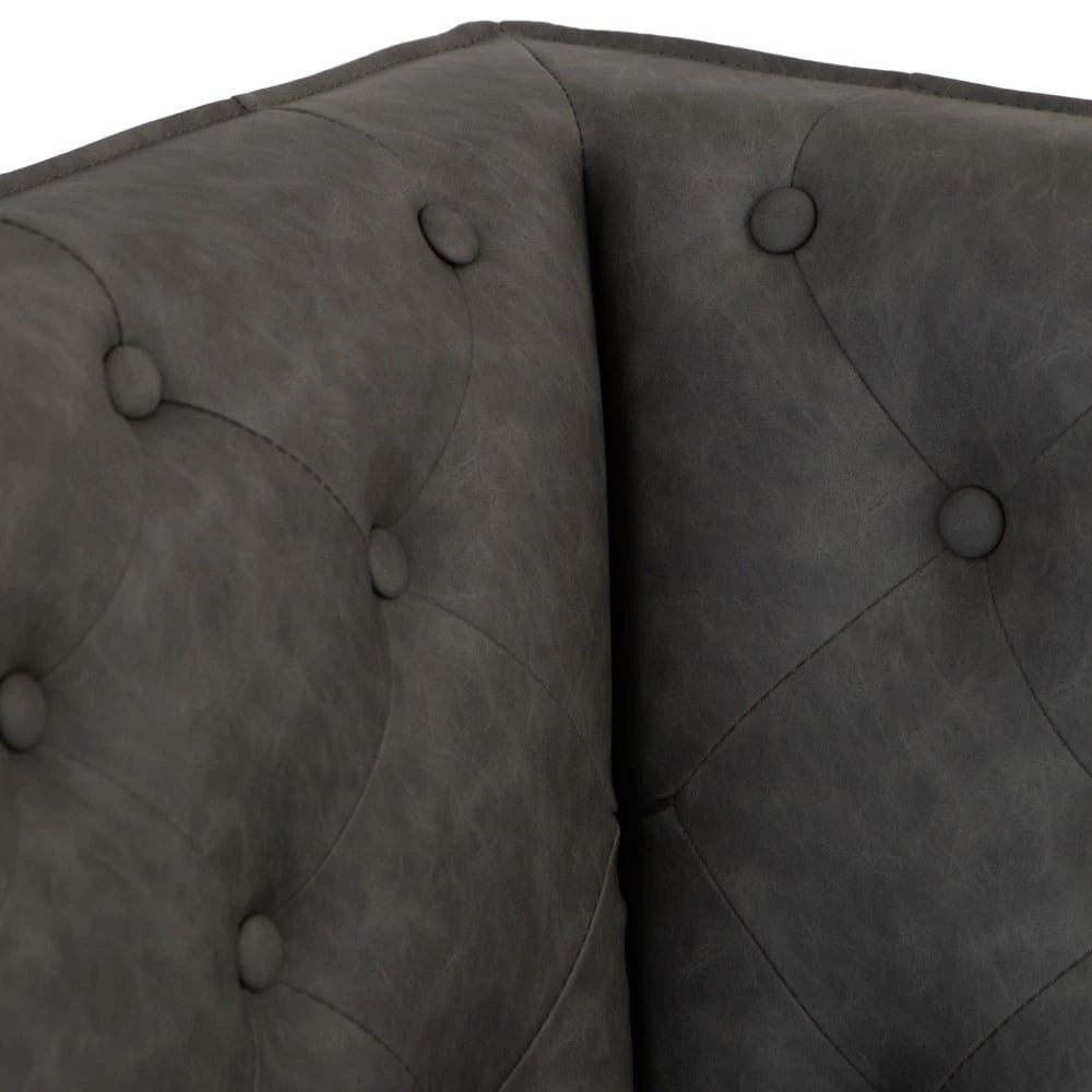 Industrial Grey Studded Back Corner Bench 16 Industrial Grey Studded Back Corner Bench - Image 14