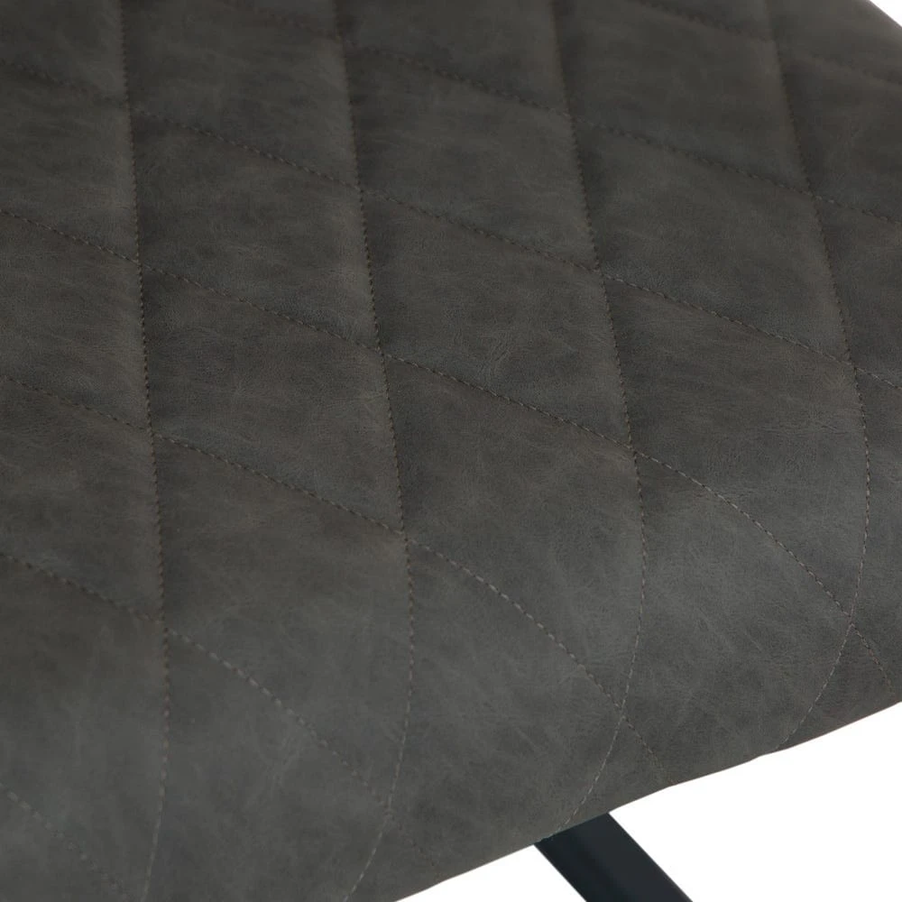 Industrial Grey Diamond Stitch Armchair 15 Industrial Grey Diamond Stitch Armchair - Image 13