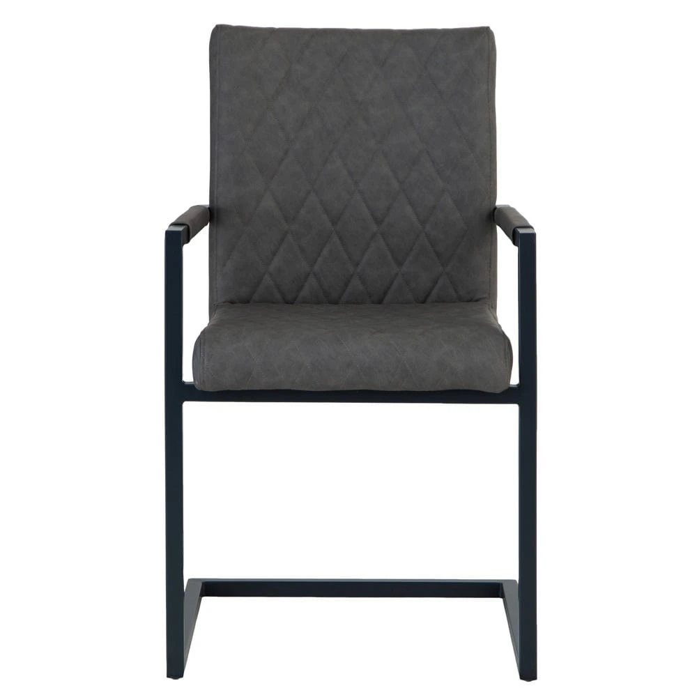Industrial Grey Diamond Stitch Armchair 16 Industrial Grey Diamond Stitch Armchair - Image 14