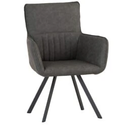 Industrial Grey Carver Chair -Furniture Sale Shop ch26 gr 1