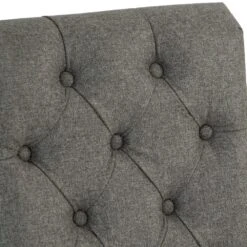 Torino Dark Grey Scroll Button Back Dining Chair -Furniture Sale Shop ch28 dg 10