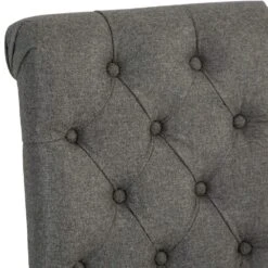 Torino Dark Grey Scroll Button Back Dining Chair -Furniture Sale Shop ch28 dg 7