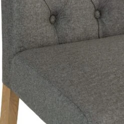 Torino Dark Grey Scroll Button Back Dining Chair -Furniture Sale Shop ch28 dg 8