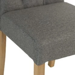 Torino Dark Grey Scroll Button Back Dining Chair -Furniture Sale Shop ch28 dg 9