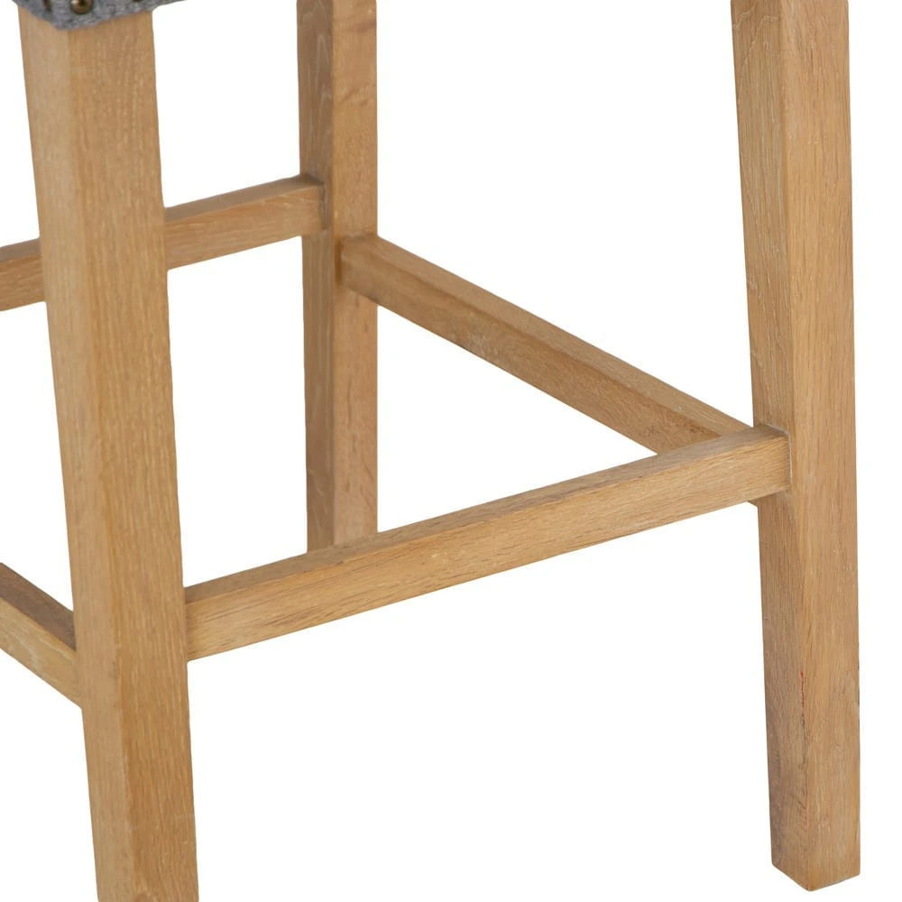 Perugia Light Grey Button Back Bar Stool With Studs 13 Perugia Light Grey Button Back Bar Stool With Studs - Image 11