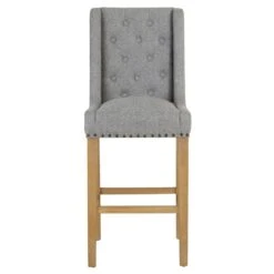 Perugia Light Grey Button Back Bar Stool With Studs 27 Perugia Light Grey Button Back Bar Stool With Studs -Furniture Sale Shop ch29 lg 12