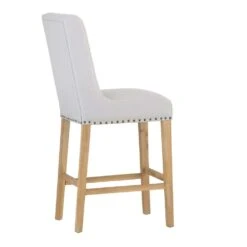 Perugia Natural Button Back Bar Stool With Studs 22 Perugia Natural Button Back Bar Stool With Studs -Furniture Sale Shop ch29 nat 2