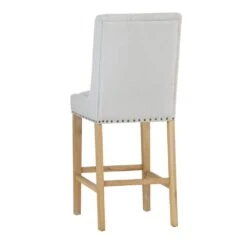 Perugia Natural Button Back Bar Stool With Studs 26 Perugia Natural Button Back Bar Stool With Studs -Furniture Sale Shop ch29 nat 3