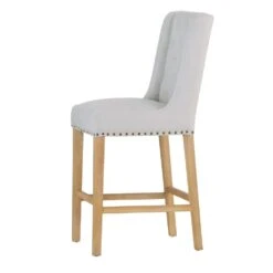 Perugia Natural Button Back Bar Stool With Studs 17 Perugia Natural Button Back Bar Stool With Studs -Furniture Sale Shop ch29 nat 4