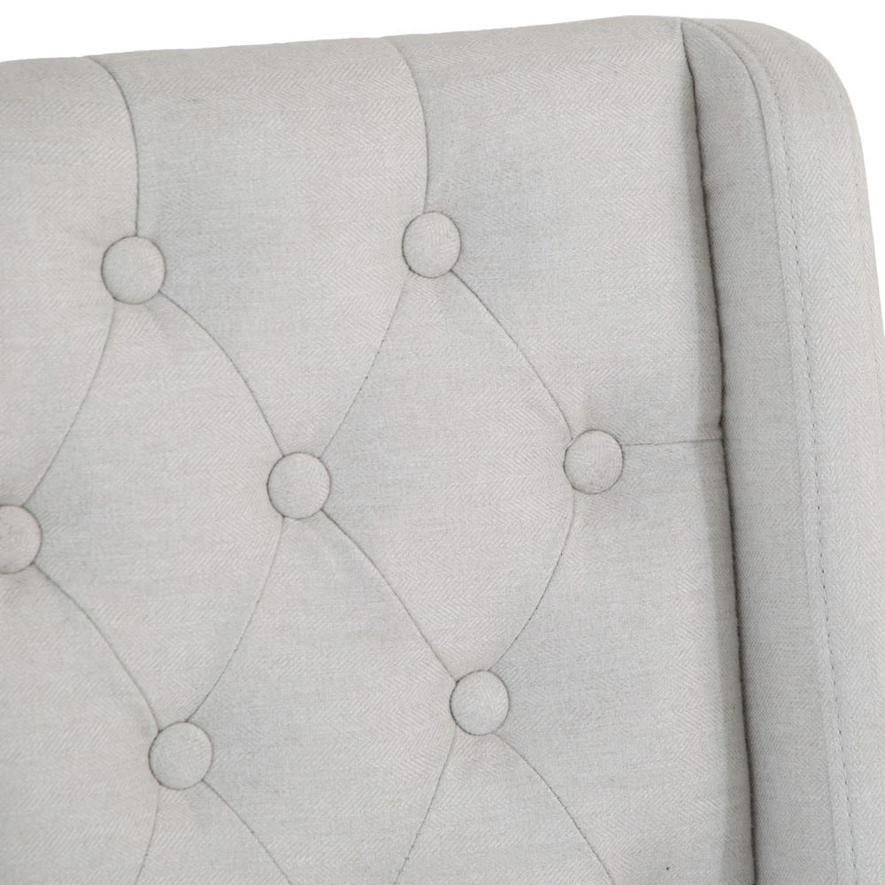 Perugia Natural Button Back Bar Stool With Studs 9 Perugia Natural Button Back Bar Stool With Studs - Image 7