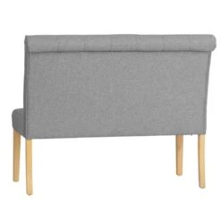 Torino Light Grey 120cm Scroll Back Bench -Furniture Sale Shop ch81 lg 2