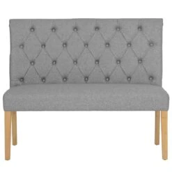 Torino Light Grey 120cm Scroll Back Bench -Furniture Sale Shop ch81 lg 9