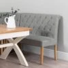 Torino Light Grey 120cm Scroll Back Bench -Furniture Sale Shop ch81 lg 1