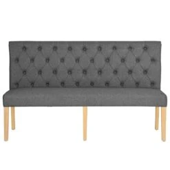 Torino Dark Grey 170cm Scroll Back Bench -Furniture Sale Shop ch82 dg 10