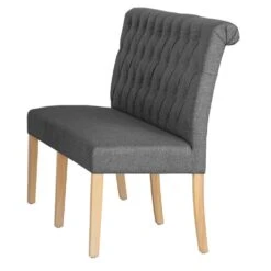 Torino Dark Grey 170cm Scroll Back Bench -Furniture Sale Shop ch82 dg 3