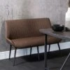 Industrial Brown 130cm Honeycomb Pattern Bench -Furniture Sale Shop ch85 br 1