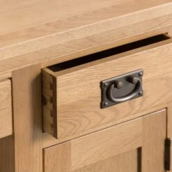 Winchester Oak Single Computer Desk -Furniture Sale Shop co desk new 5 1