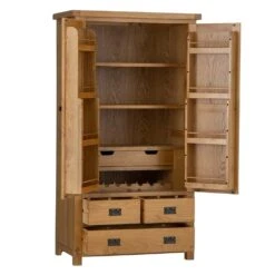 Winchester Oak Large Larder Unit -Furniture Sale Shop co llu oak 2