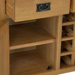 Winchester Oak Large Sideboard With Wine Rack -Furniture Sale Shop co ls oak 4