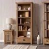 Winchester Oak Medium Bookcase -Furniture Sale Shop co mbc ls 1