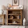Winchester Oak Small Wide Bookcase -Furniture Sale Shop co sbc ls 1