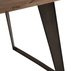 Industrial Oak 2.2m Fixed Top Dining Table -Furniture Sale Shop dddd 2