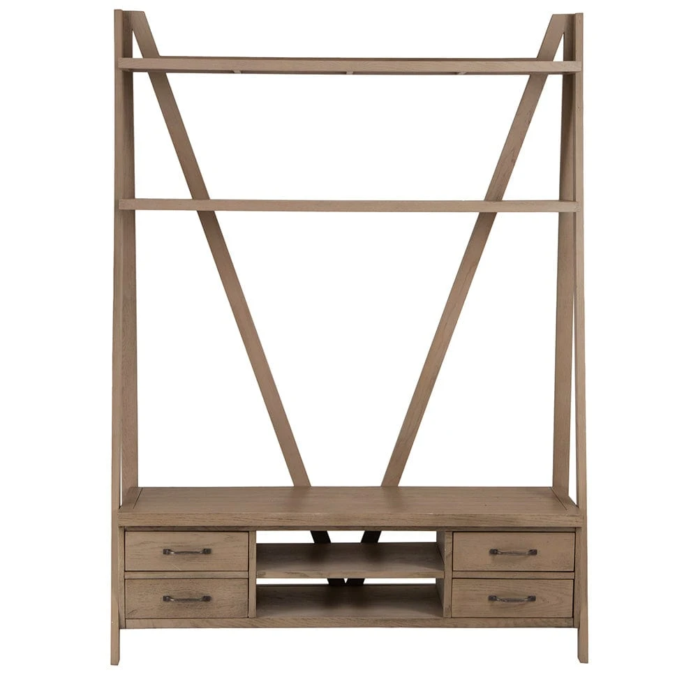 Falmouth Oak Bookcase TV Unit 13 Falmouth Oak Bookcase TV Unit - Image 11