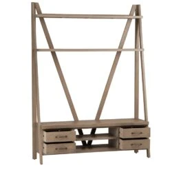 Falmouth Oak Bookcase TV Unit 15 Falmouth Oak Bookcase TV Unit -Furniture Sale Shop fo tvbc 1 2