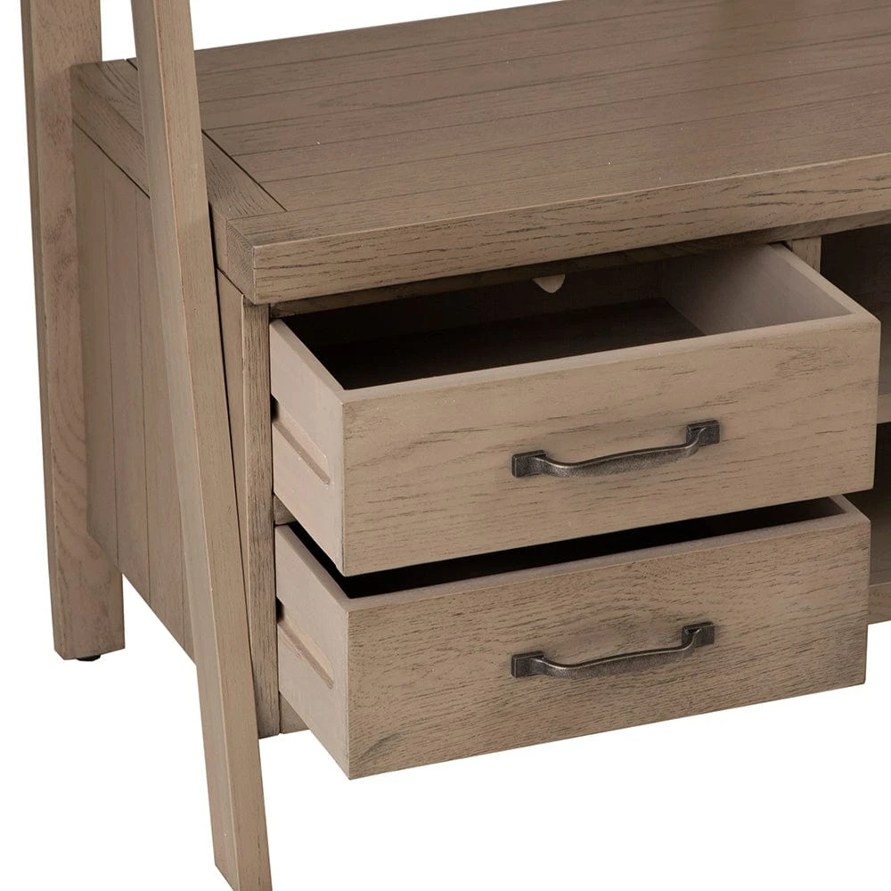 Falmouth Oak Bookcase TV Unit 6 Falmouth Oak Bookcase TV Unit - Image 4