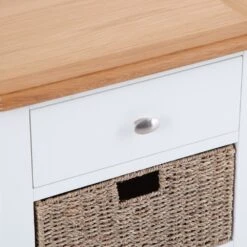 Gloucester White Painted 1 Drawer 1 Wicker Basket Cabinet 15 Gloucester White Painted 1 Drawer 1 Wicker Basket Cabinet -Furniture Sale Shop ga c11 w 5