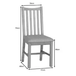 Gloucester Oak Dining Chair Fabric Seat -Furniture Sale Shop ga chf oak dimensions