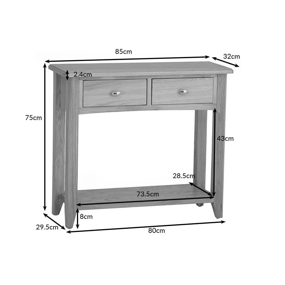 Gloucester Oak Console Table 14 Gloucester Oak Console Table - Image 12
