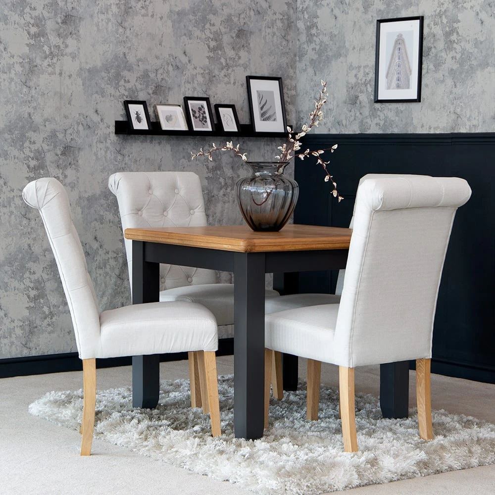 Gloucester Midnight Grey Painted Flip-Top Dining Table 5 Gloucester Midnight Grey Painted Flip-Top Dining Table - Image 3