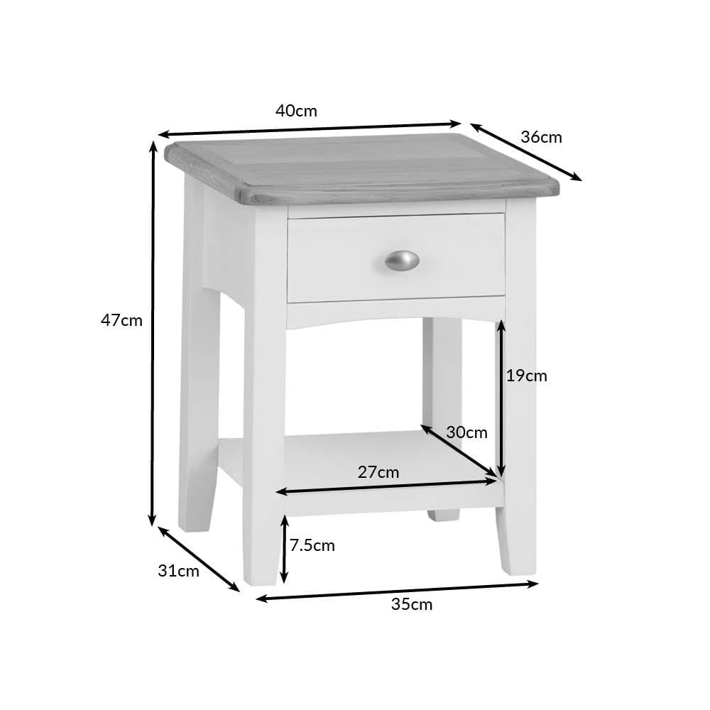 Gloucester White Painted Lamp Table 13 Gloucester White Painted Lamp Table - Image 11