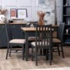 Gloucester Midnight Grey Painted Fixed Top Dining Table -Furniture Sale Shop ga sft g