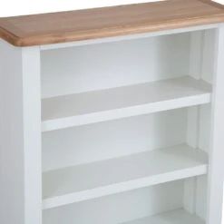 Gloucester White Painted Small Wide Bookcase -Furniture Sale Shop ga swbc 7