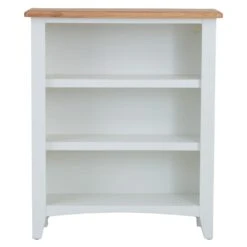 Gloucester White Painted Small Wide Bookcase -Furniture Sale Shop ga swbc 8