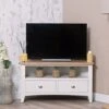 Gloucester White Painted Corner TV Unit 2 Gloucester White Painted Corner TV Unit -Furniture Sale Shop gacorner