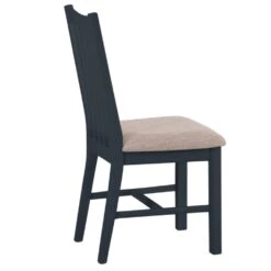 Gloucester Midnight Grey Painted Dining Chair Fabric Seat -Furniture Sale Shop gag chf w 2