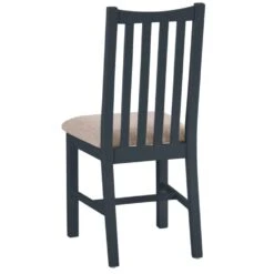Gloucester Midnight Grey Painted Dining Chair Fabric Seat -Furniture Sale Shop gag chf w 3
