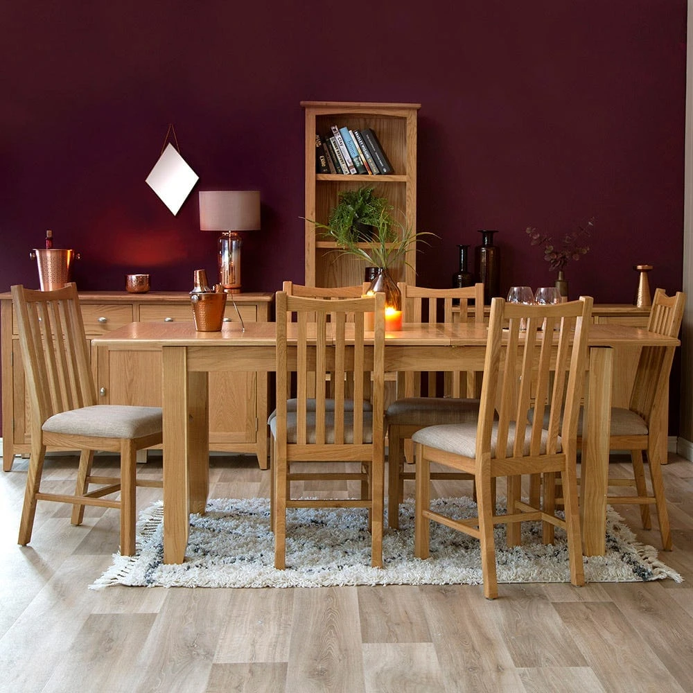 Gloucester Oak 1.6m Extending Dining Table 3 Gloucester Oak 1.6m Extending Dining Table