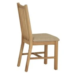 Gloucester Oak Dining Chair Fabric Seat -Furniture Sale Shop gao chf 2