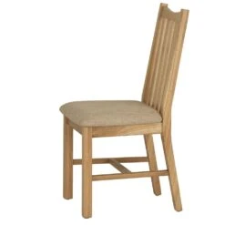 Gloucester Oak Dining Chair Fabric Seat -Furniture Sale Shop gao chf 4